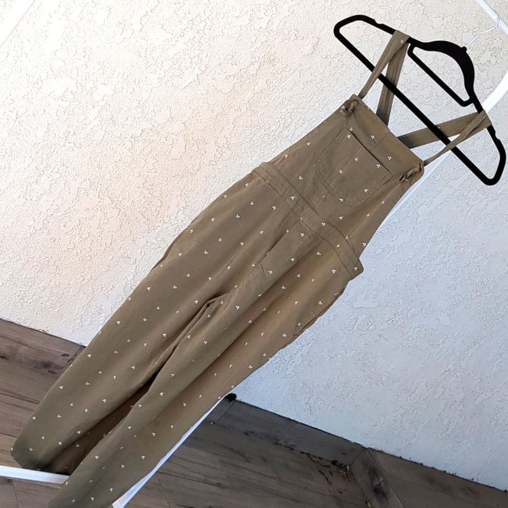 Olive overalls